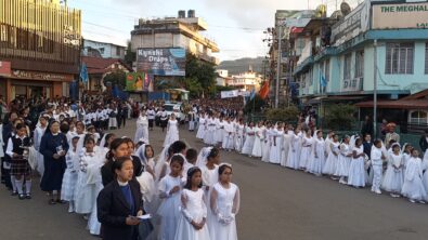 Thousands Join Annual Eucharistic Procession at Shillong Cathedral