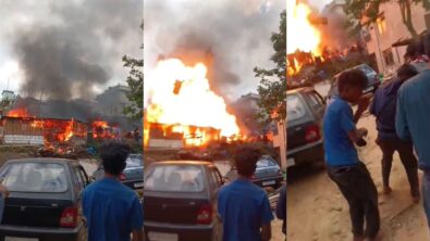 Major Fire Breaks Out in Mawlai Nonglum, Two Tenant Families Left Homeless