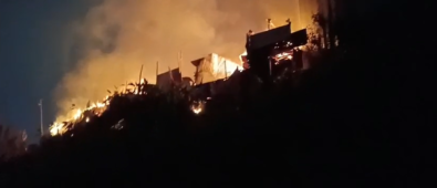 Second Fire in 24 Hours: Blaze Ravages Makeshift Houses Near Sohra Stand in Shillong