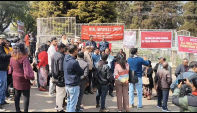 Meghalaya Trade Unions Join Nationwide Strike, Protest ‘Anti-Worker’ Central Policies