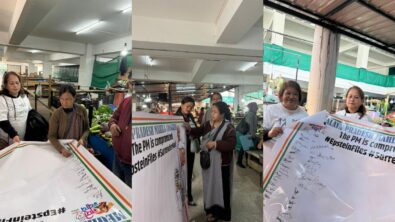 Mahila Congress Holds Signature Campaign in Shillong Over Alleged Epstein Files Controversy