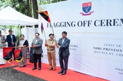 CM Conrad K. Sangma Flags Off 95 New Vehicles for Meghalaya Police