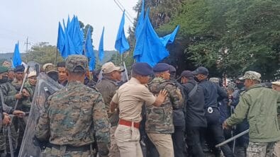 Lapangap Residents Storm Shillong Secretariat Demanding Border Security, Land Rights
