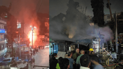 Fire Outbreak at Shillong’s Laban Last Stop Market