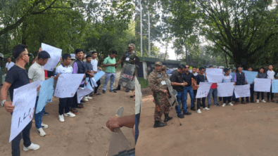 VP’s Meghalaya Visit Draws Peaceful KSU Protest Over ILP