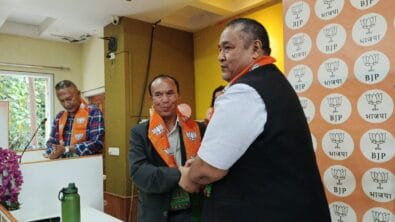 Former Nartiang MLA Draison Kharshiing & Over 200 Supporters Join BJP in Meghalaya